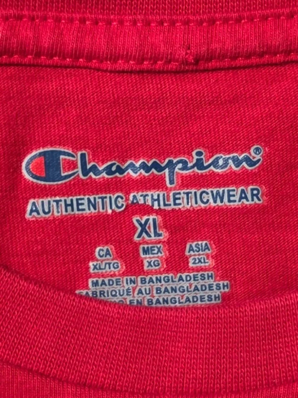 Champion Ohio State Buckeyes T-Shirt Men's XL Red Embroidered Logo NCAA College - Picture 3 of 7
